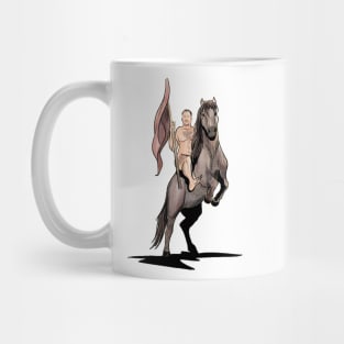 Nick Naked on a Horse Mug